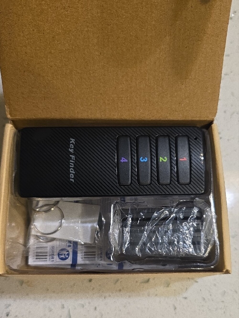 Professional Key Finder Kit - Black Receiver Tags with Colored Numbers (D-1) - Picture 3 of 3